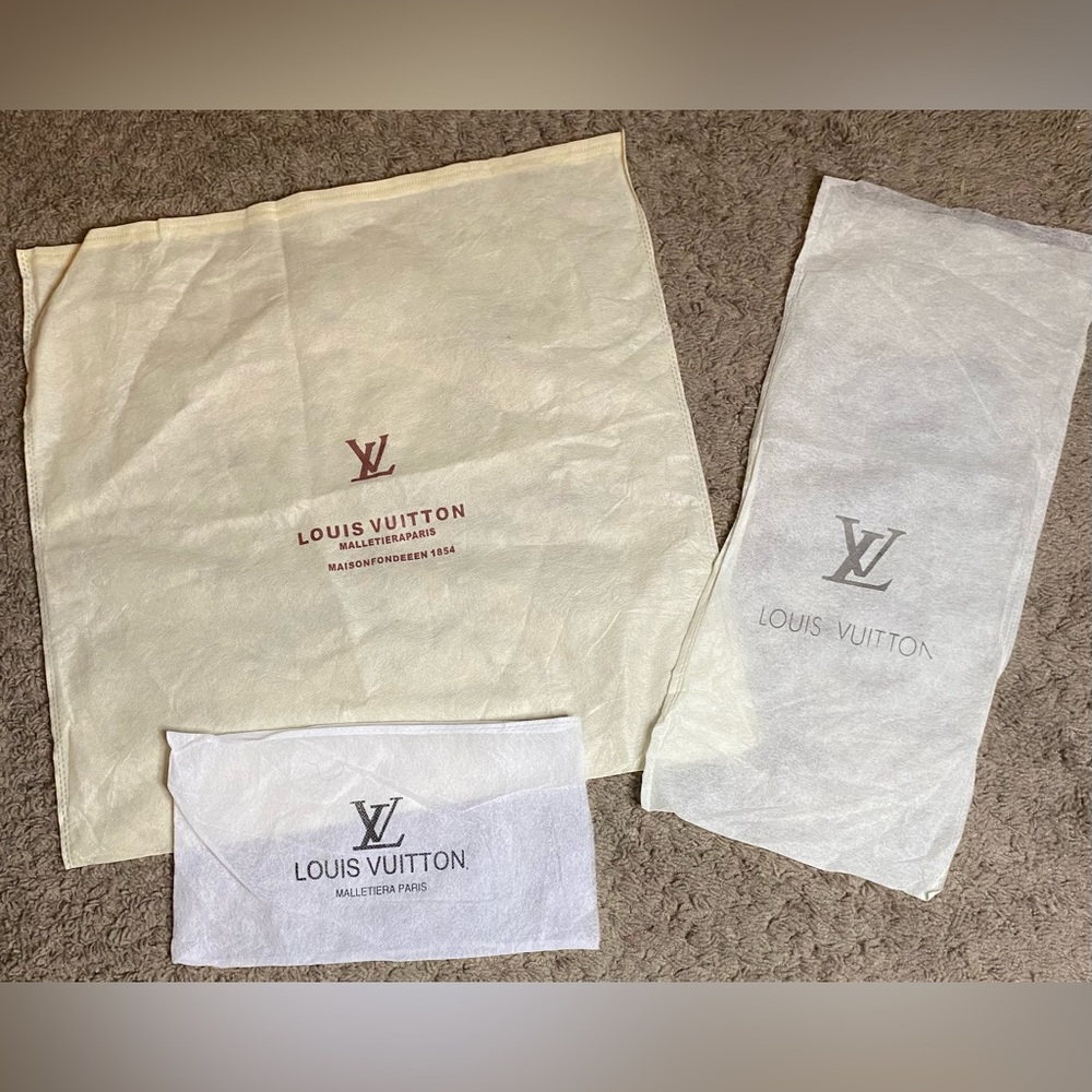 Louis Vuitton 3 Empty Non-Woven fabric dust bags, all different sizes